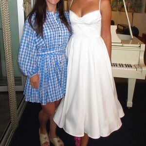 House of CB White Spaghetti Strap Dress